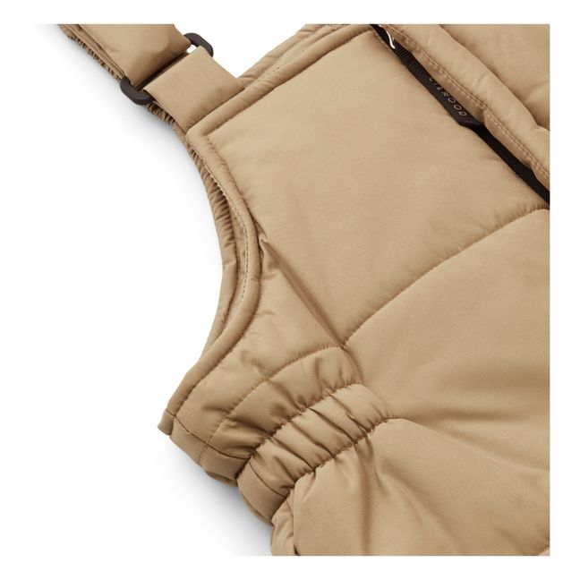 Salopette de Ski Olive Polyester Recyclé | Beige