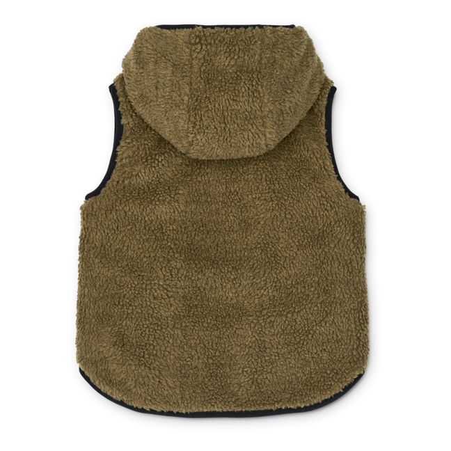 Diana Recycled Polyester Puffer Vest Khaki