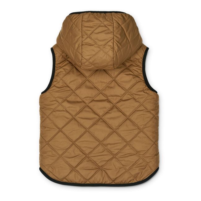 Diana Recycled Polyester Puffer Vest Camel