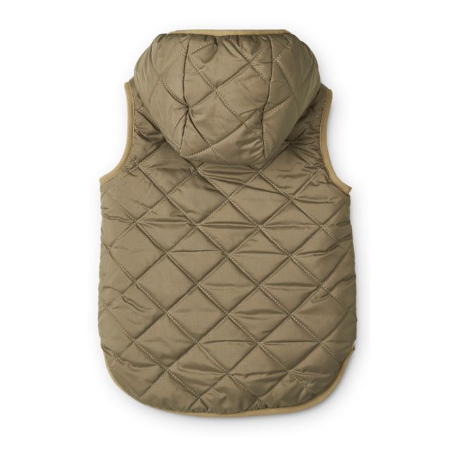 Diana Recycled Polyester Puffer Vest Caramelo