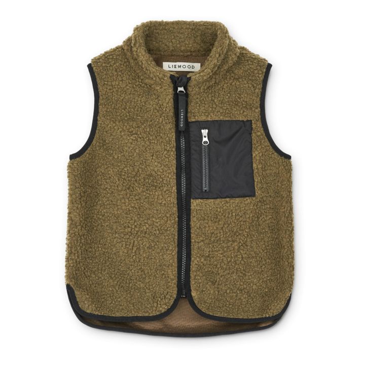 Vada Recycled Polyester Vest | Khaki- Product image n°0