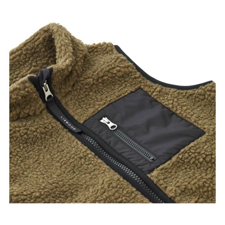 Vada Recycled Polyester Vest | Khaki- Product image n°1