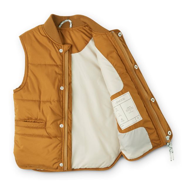 Allison Recycled Polyester Vest | Caramello