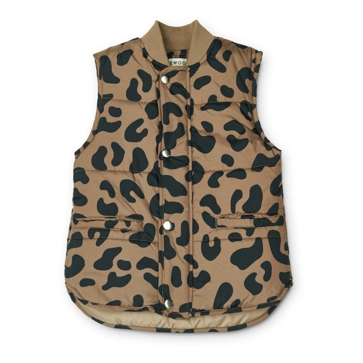 Allison Recycled Polyester Print Vest | Beige- Product image n°0