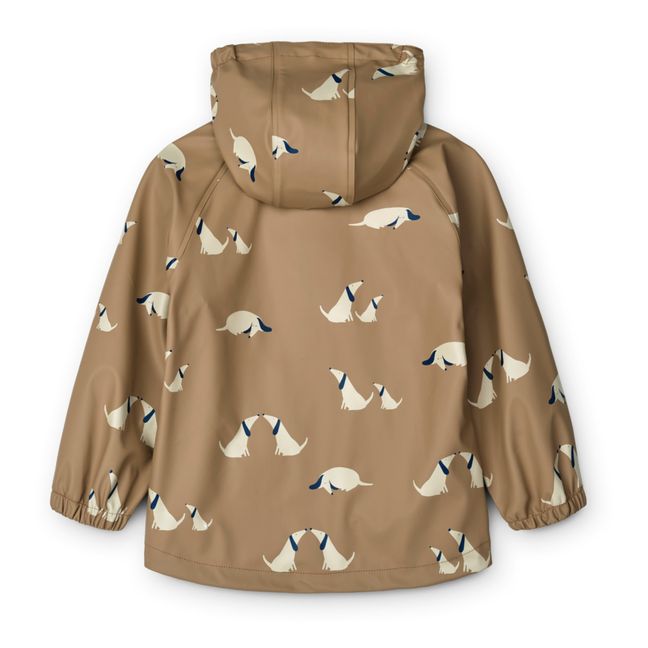 Moby Recycled Polyester Print Rain Set Beige