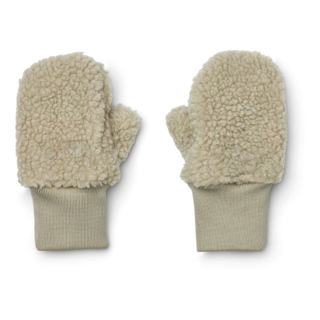Coy Recycled Polyester Mittens | Beige