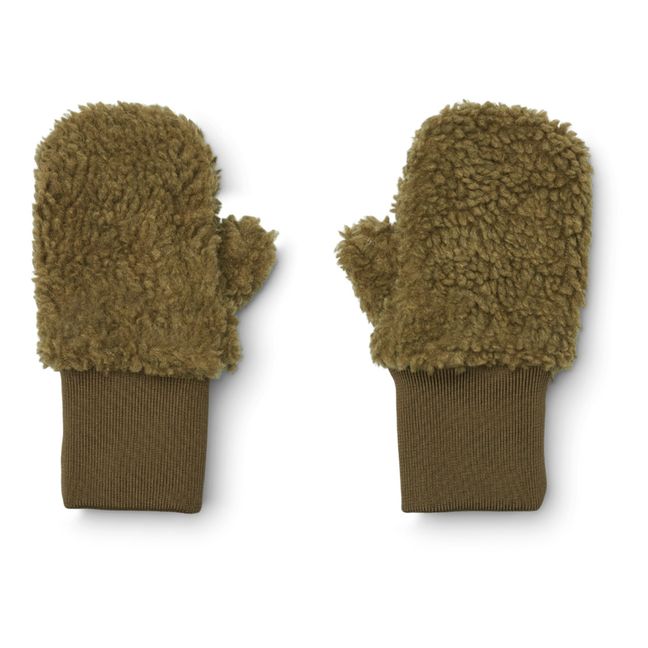 Coy Recycled Polyester Mittens Khaki