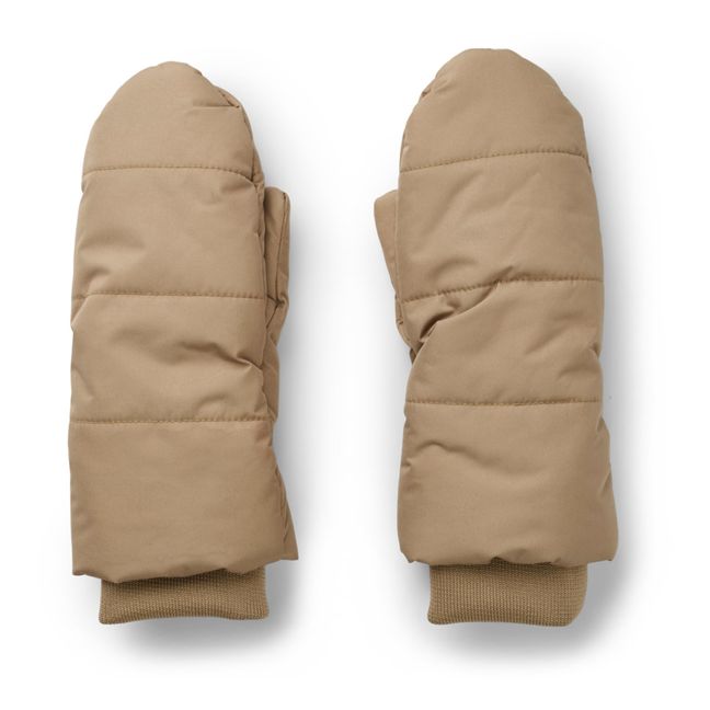 Lenny Recycled Polyester Mittens Beige