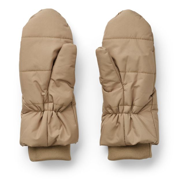Lenny Recycled Polyester Mittens Beige