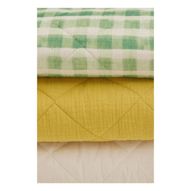 Couverture matelassée en coton bio 90x110 cm | Edamame