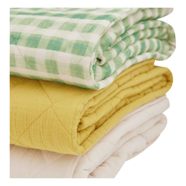 Quilted Organic Cotton Blanket - 90 x 110 cm | Edamame- Produktbild Nr. 7
