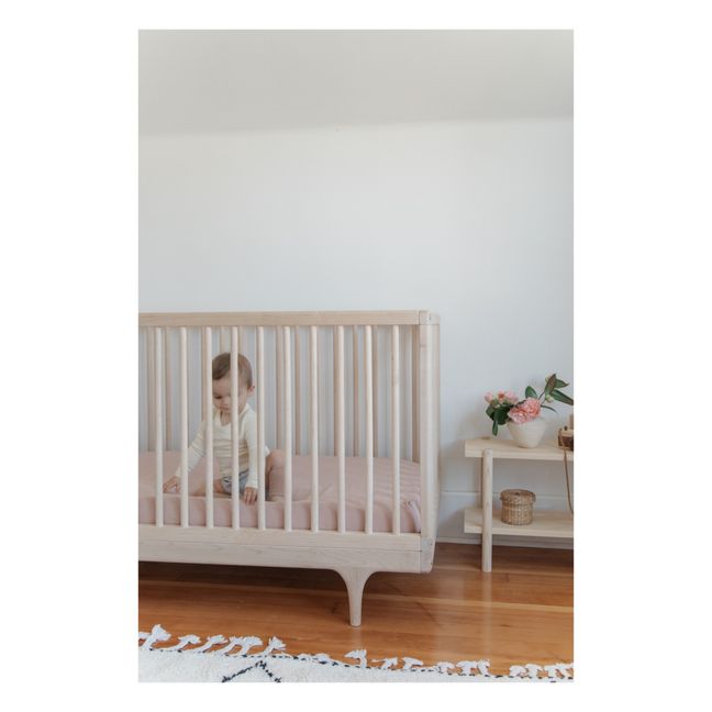 Organic Cotton Fitted Sheet - 60 x 120 cm | Pink