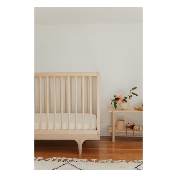 Organic Cotton Fitted Sheet - 60 x 120 cm | Oat- Imagen del producto n°2