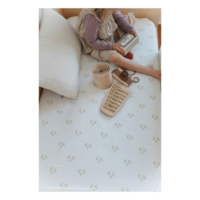 Lenzuolo con angoli in cotone organico 60x120 cm | Pear
