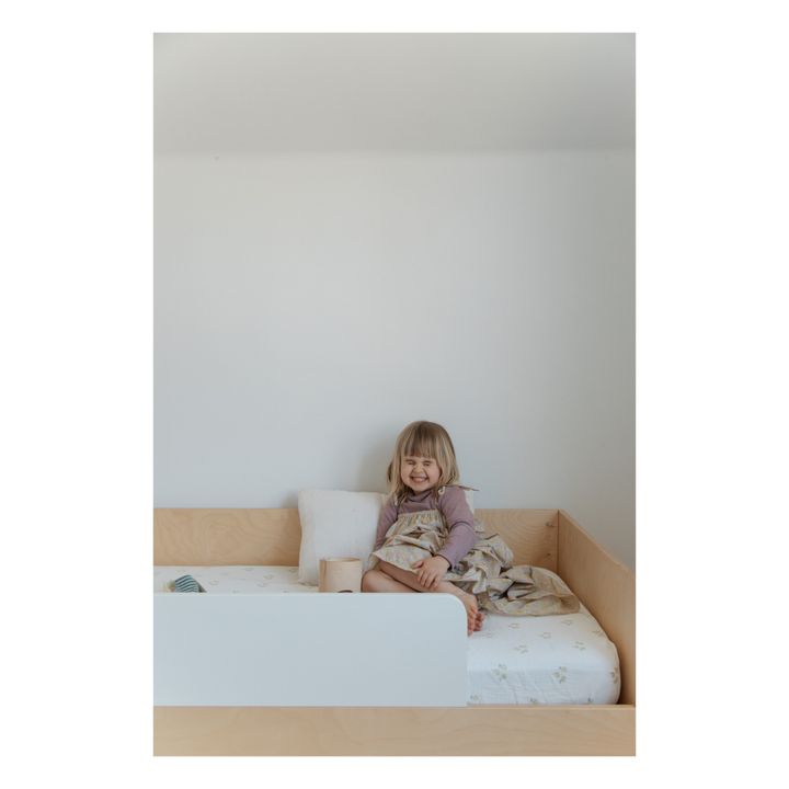 Organic Cotton Fitted Sheet - 60 x 120 cm | Pear- Imagen del producto n°4