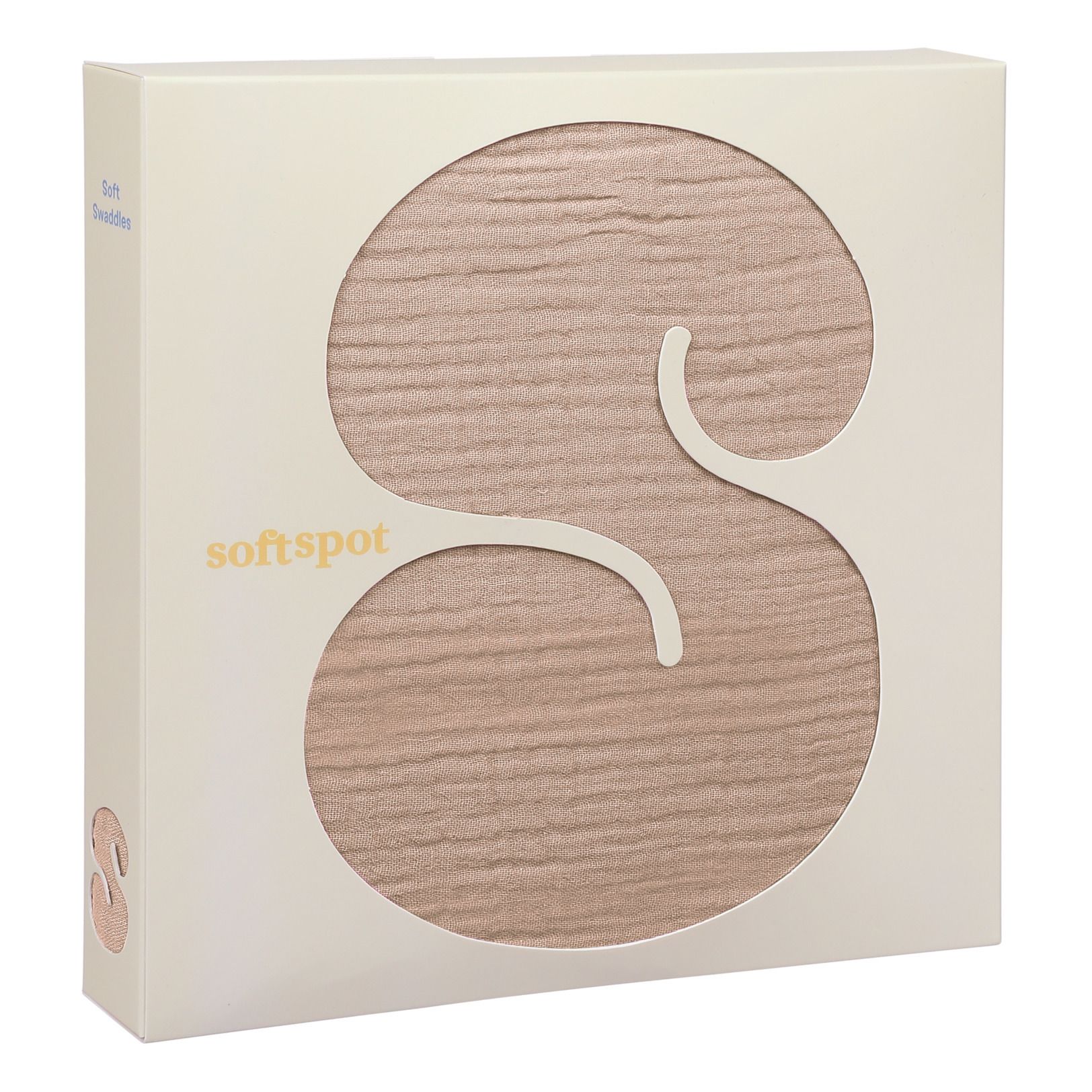 Soft Spot - Lange d'emmailottage en coton bio 120x120 cm - Rose