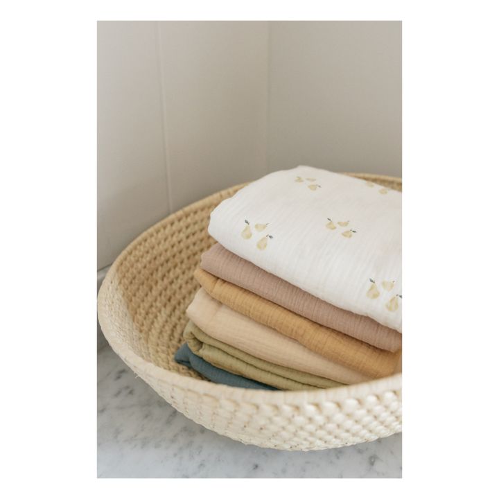 Organic Cotton Swaddling Cloth - 120 x 120 cm | Oat- Product image n°2