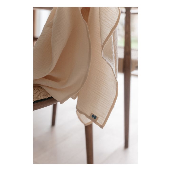 Organic Cotton Swaddling Cloth - 120 x 120 cm | Oat- Product image n°7