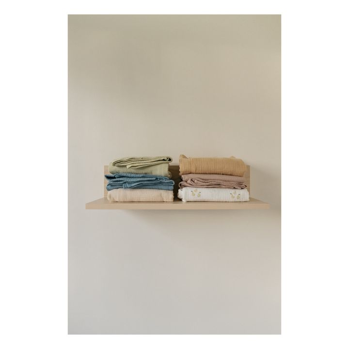 Organic Cotton Swaddling Cloth - 120 x 120 cm | Oat- Product image n°5