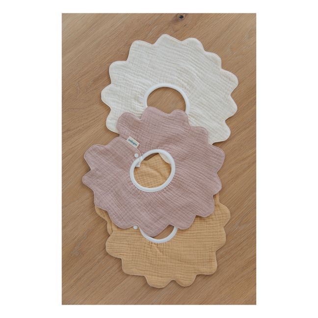 Bavoirs pétale en coton bio - Set de 3 | Bloom