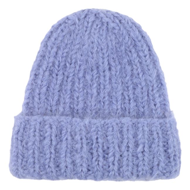 Cappello in alpaca e lana | Azzurro