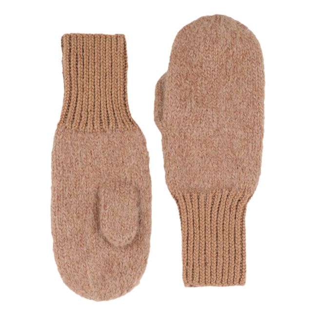 Guanti in alpaca e lana | Camel