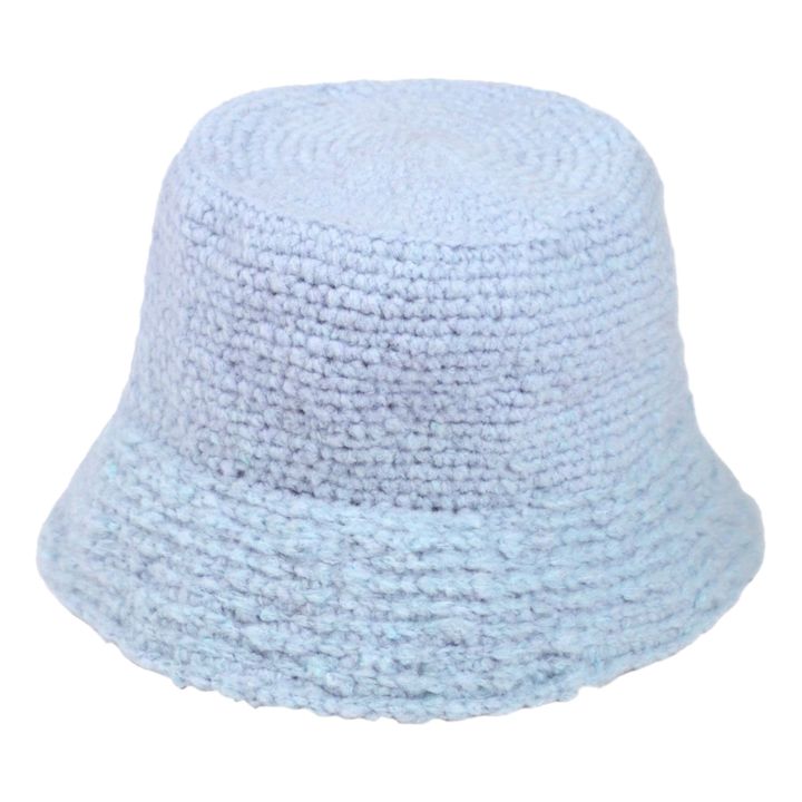 Crochet Wool and Cashmere Bucket Hat | Azul Claro- Imagen del producto n°0