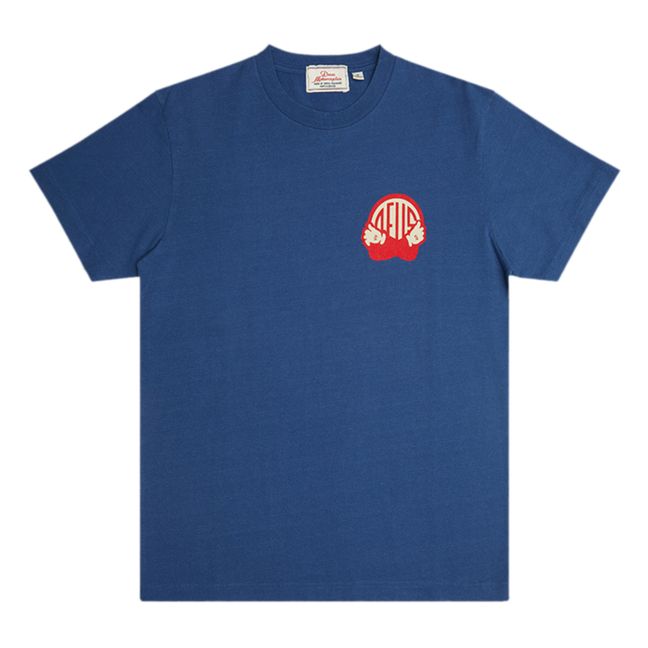 Rhinestone T-shirt Blu reale
