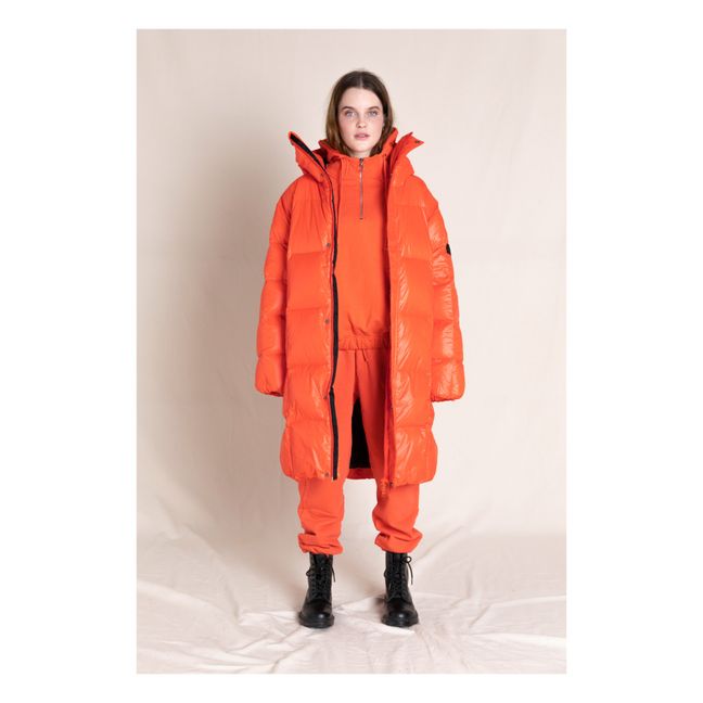Snowlong Puffer Jacket | Red