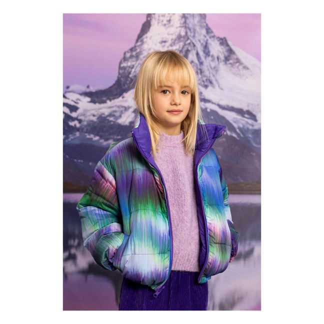 Snowty Reversible Puffer Jacket | Purple