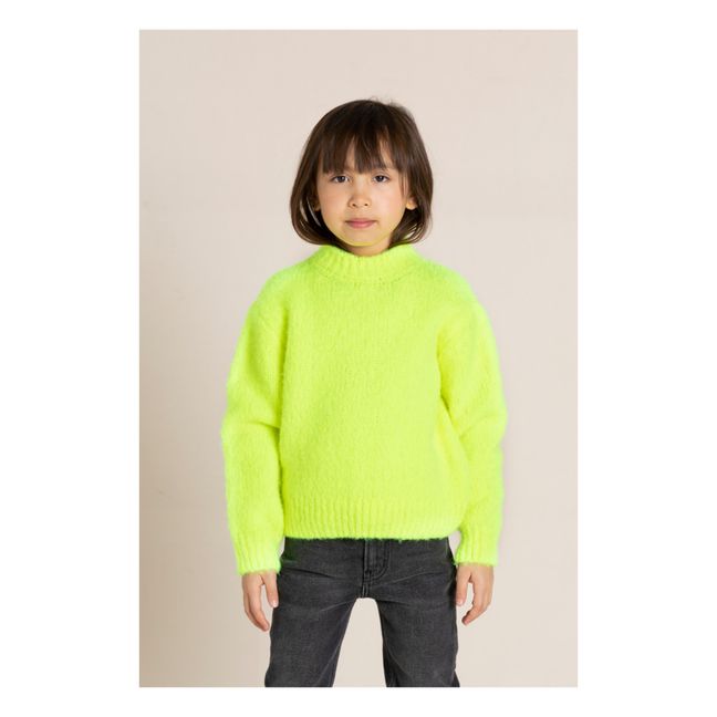 Pull Lona Alpaga Laine | Jaune fluo