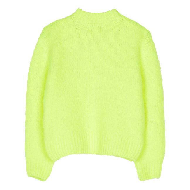 Pull Lona Alpaga Laine | Jaune fluo