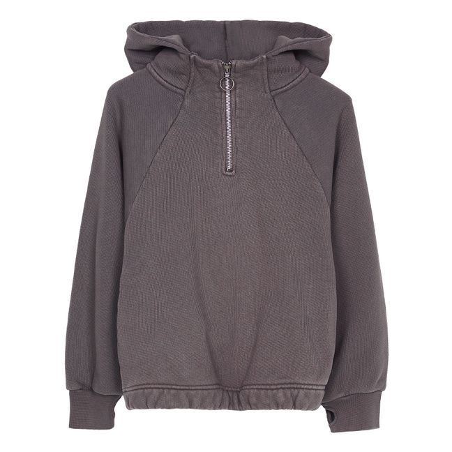 Sudadera con capucha y cremallera Jody  | Gris Antracita