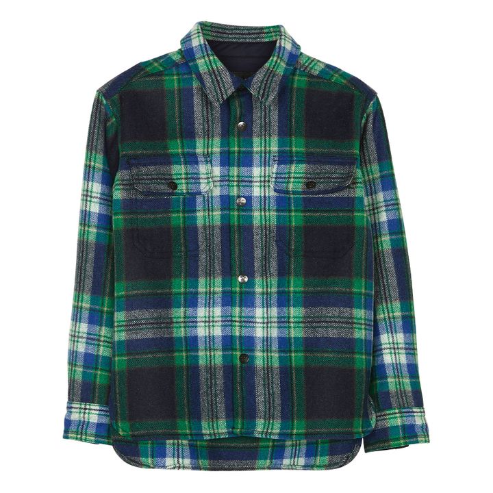 New Dusk Woollen Shirt | Verde- Immagine del prodotto n°0