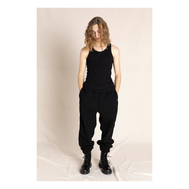 Connie Sherpa Joggers | Schwarz
