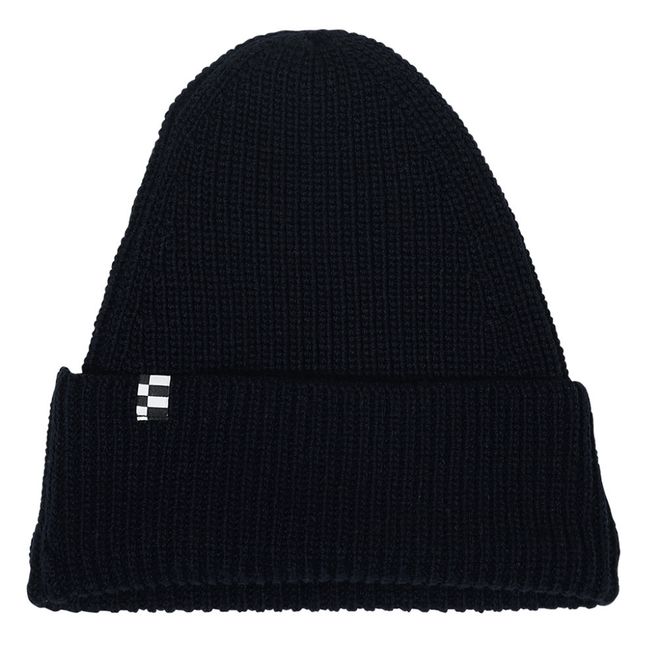 Gorro de lana merina Brandon | Negro