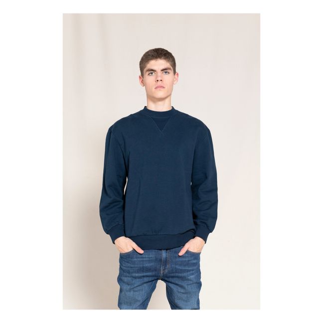Sudadera de algodón orgánico SC 007 | Azul Marino