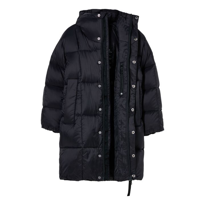 Snowlong Long Down Jacket | Black- Product image n°1