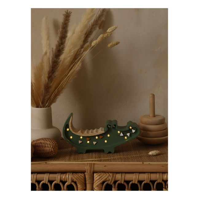 Tischlampe Mini Krokodil | Grün