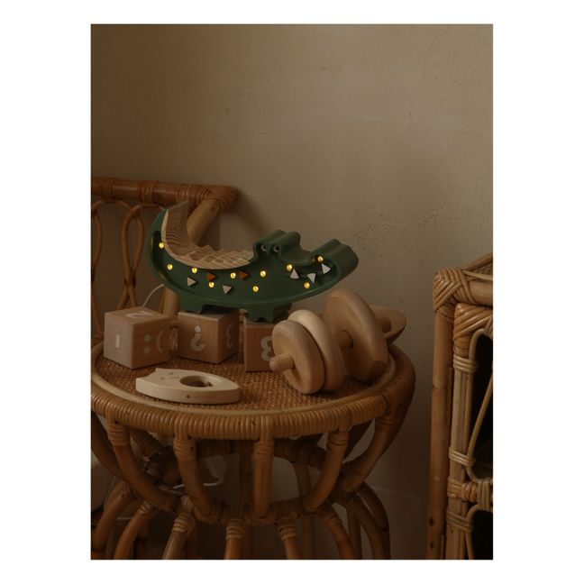 Mini Crocodile Table Lamp | Verde