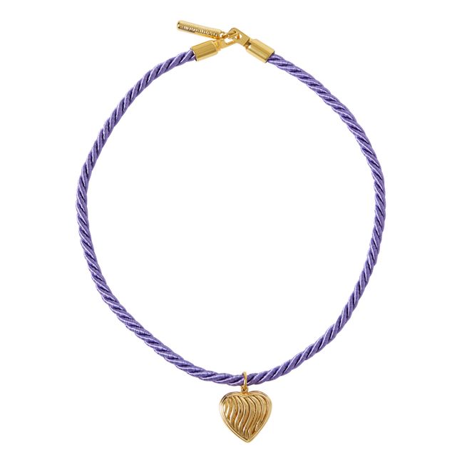 Heart String Necklace | Lilac