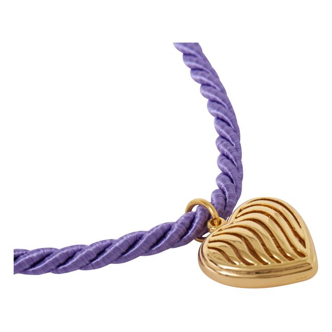 Heart String Necklace | Lilac