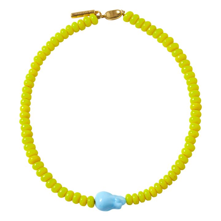 Baroque Pearl Necklace | Yellow- Product image n°0