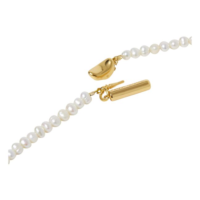Animal Bead Natural Pearl Necklace | Bianco