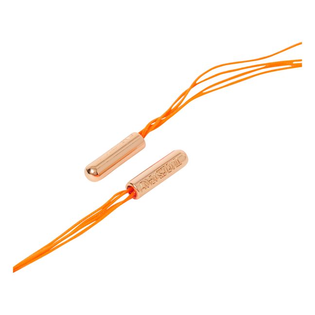 Collier Corde Poire Baroque | Orange