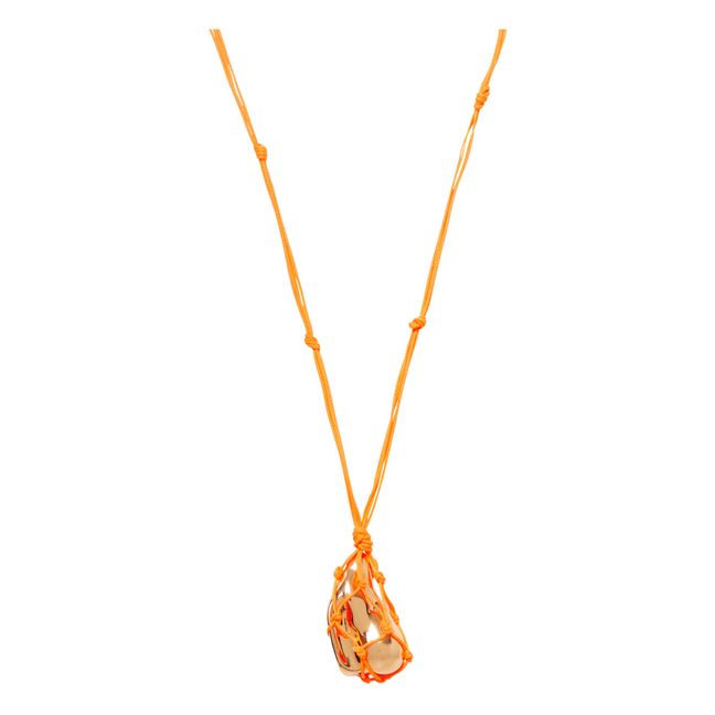 Collier Corde Poire Baroque | Orange