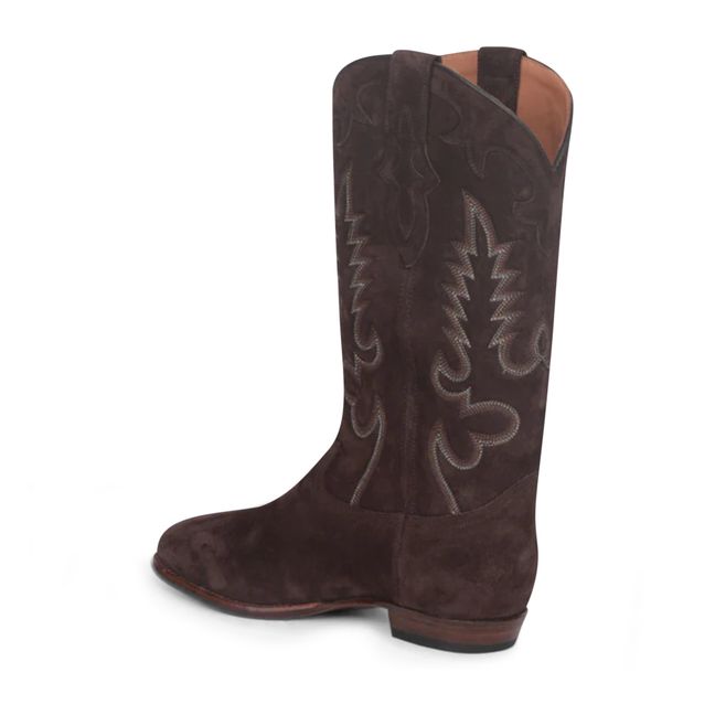 Midnight Suede Boots Brown
