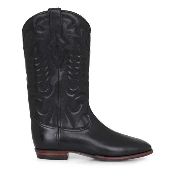 Midnight Leather Boots | Schwarz- Produktbild Nr. 0