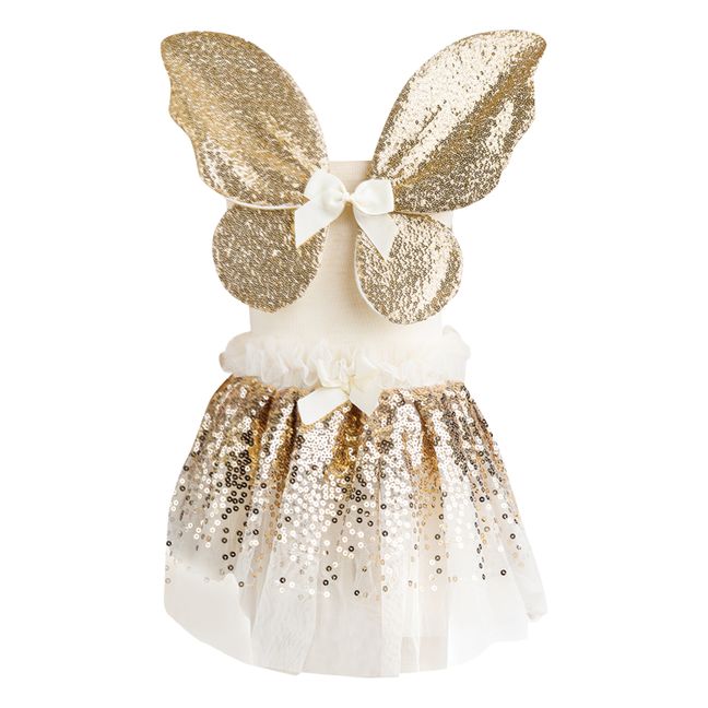 Disfraz de mariposa de lentejuelas  | Dorado