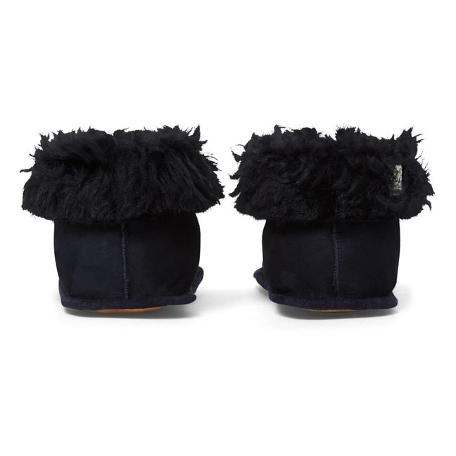Béarn Shearling Slippers - Adult Collection  | Navy